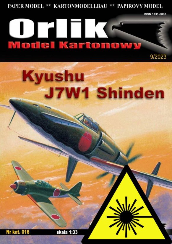 Kyushu J7W1 Shinden - Laserové doplňky - kostra, detaily