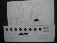 Formule Ferrari F.2007 - Laserové doplňky - kostra, díly kol