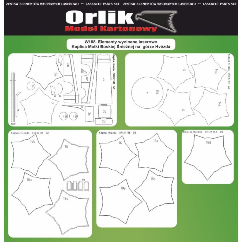 Kaple Panny Marie Sněžné na hoře Hvězda - Laserové doplňky - kostra