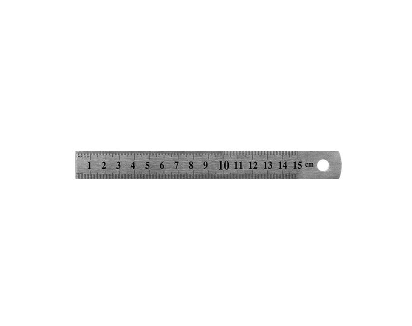 Steel ruler 15 cm