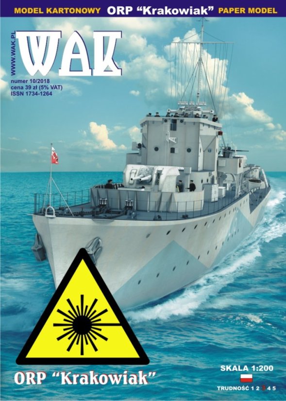 ORP Krakowiak/ORP Slazak - Laserové doplňky - kostra