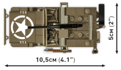Jeep Willys MB + přívěs  WWII - Plastová stavebnice COBI