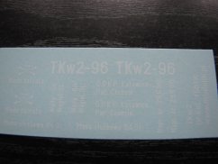 Parní lokomotiva TKw2 - značení