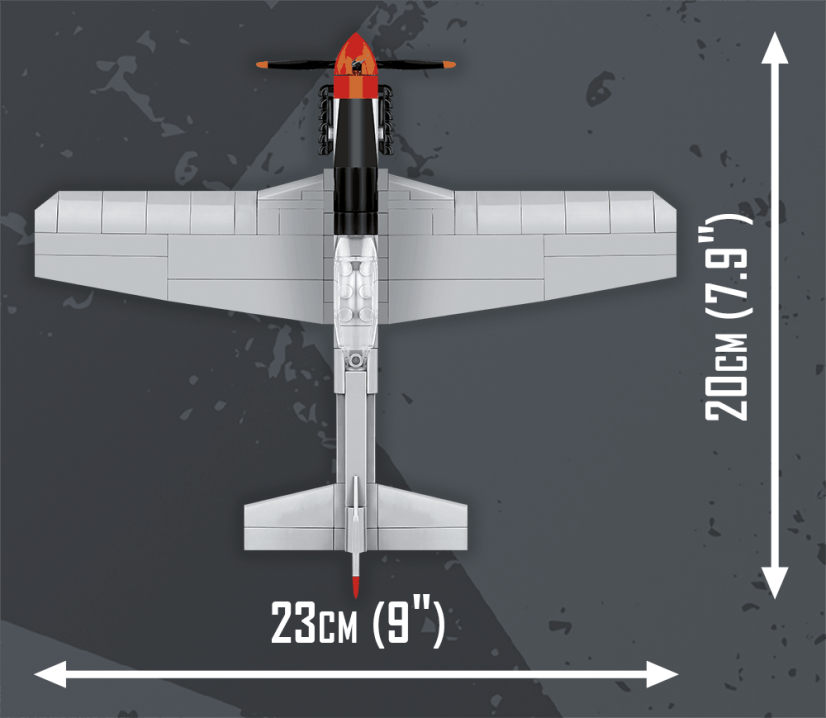 TOP GUN P-51D Mustang - Plastová stavebnica COBI