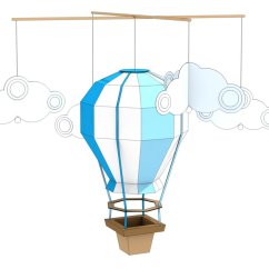 Horkovzdušný balón MINI - modrý