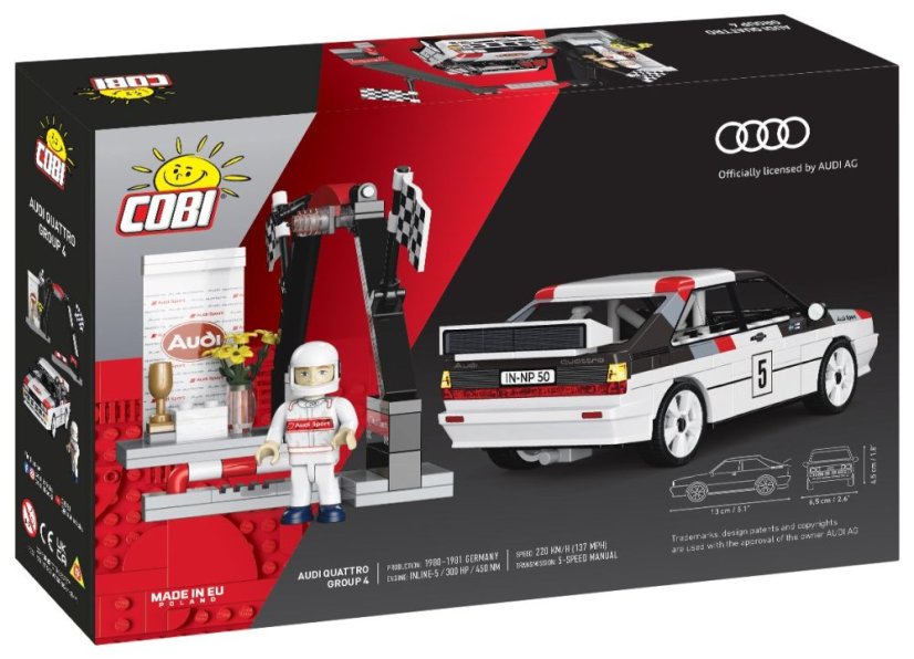 Audi Quattro Group 4 - Plastová stavebnice COBI