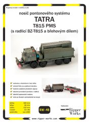 Nosič pontonového systému Tatra 815 PMH s radlicí a břehovým dílem