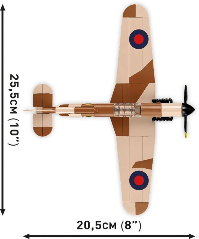 Hawker Hurricane MK.I WWII- Plastová stavebnice COBI