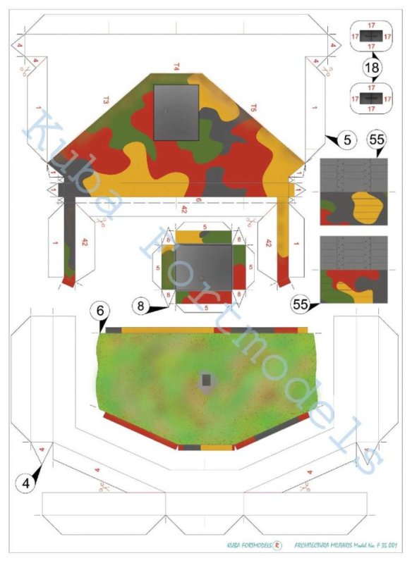 Československé lehké opevnění vzor 36 typ B - 1:35