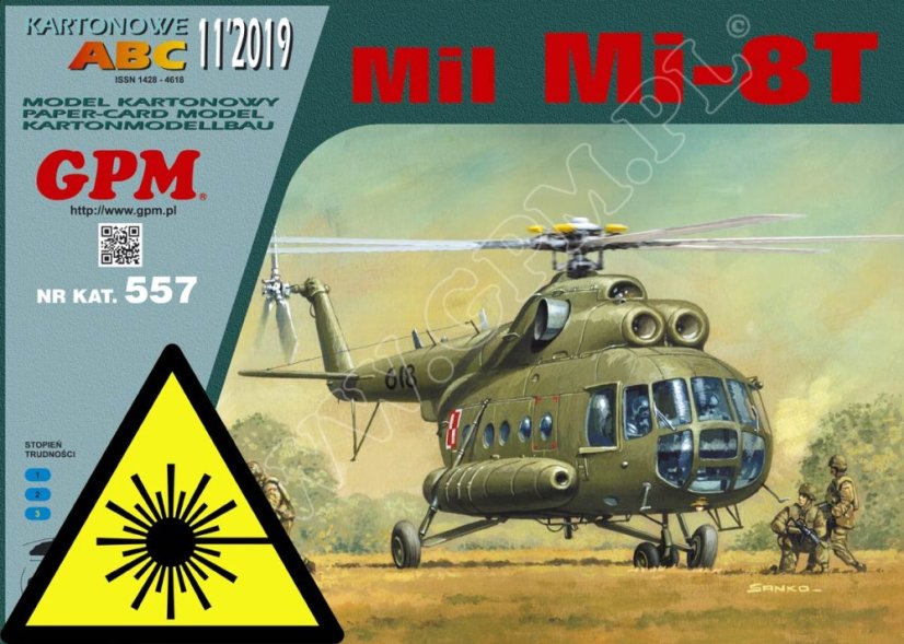 Helikoptéra Mil Mi-8T - Laserové doplňky - kostra, detaily