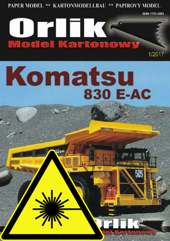 Komatsu 830 E-AC - Laserové doplňky - dezény