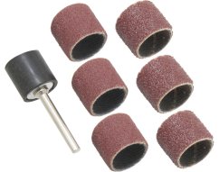Třmenový unášeč brusného papíru Ø 13mm + 6 brusných válečků