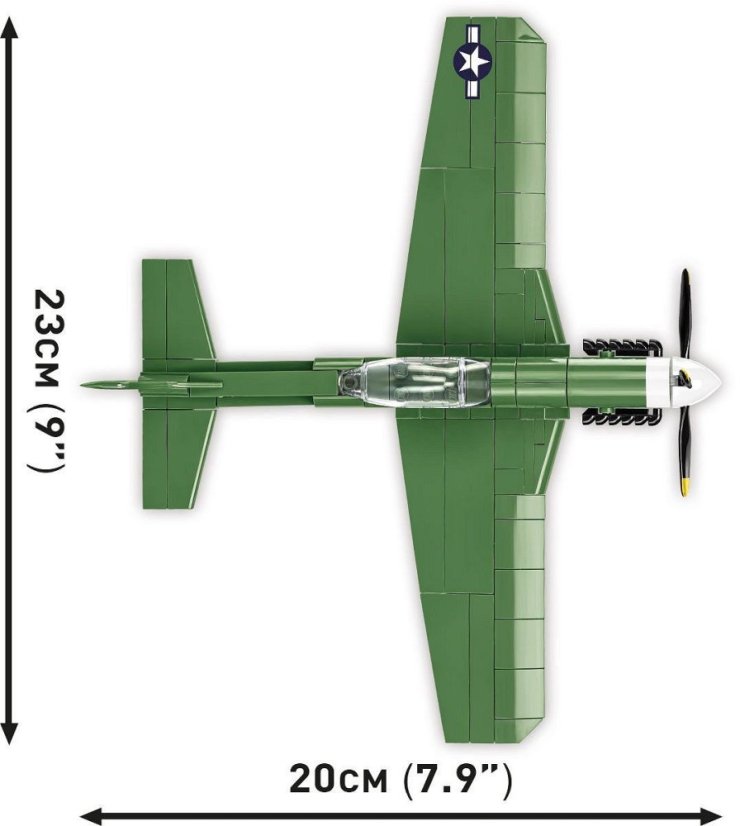 P-51D Mustang - Plastová stavebnice COBI