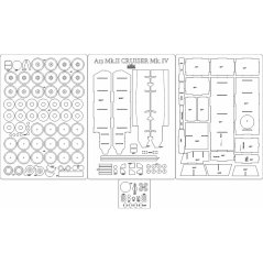 A13 Mk.II Cruiser Mk.IV - Laserové doplnky - kostra, detaily