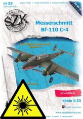 Messerschmitt BF-110 C4 - Laserové doplňky - kostra