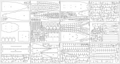 USS Arizona BB-39 - Laser accessories - skeleton