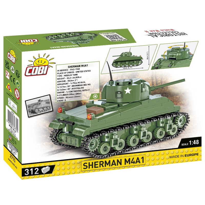 Sherman M4A1 - Plastová stavebnica COBI