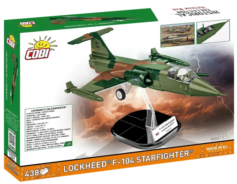 Lockheed F-104 Starfighter - Plastová stavebnice COBI