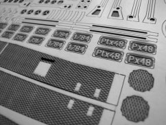 Parní lokomotiva Px48 - Laserové doplňky - kostra, detaily, díly kol