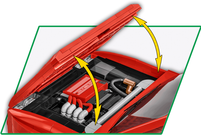Lancia Delta HF Integrale, 1:12 - Plastová stavebnica COBI