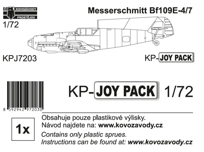 Bf 109E-4/7 KP-JOYPACK 1/72