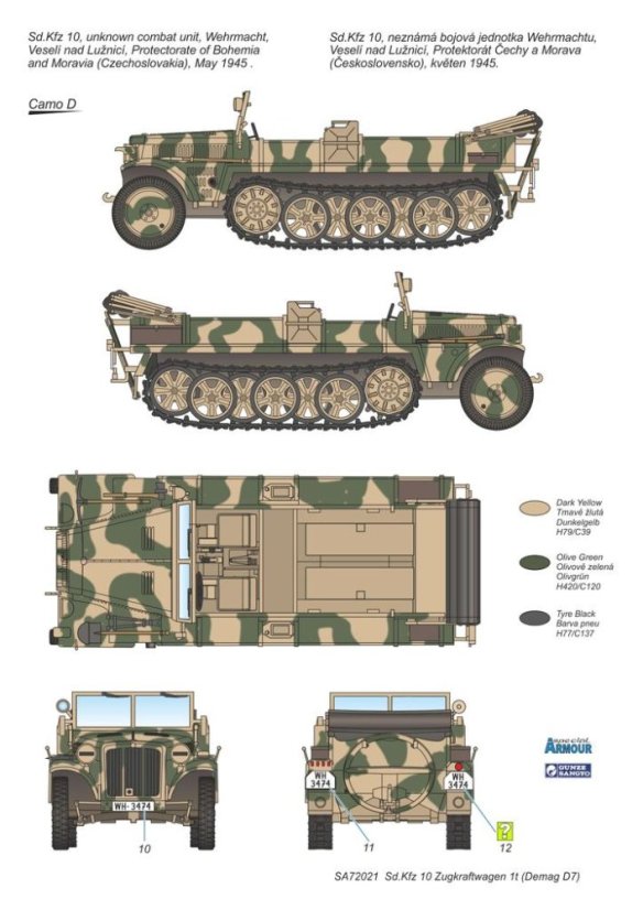 Sd.Kfz.10 Zugkraftwagen 1t (Demag D7)