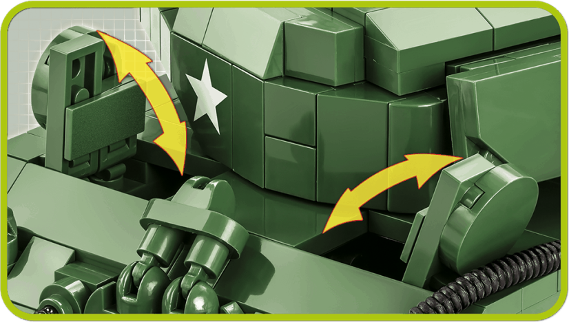 Sherman M4A3E2 Jumbo WWII - Plastová stavebnice COBI