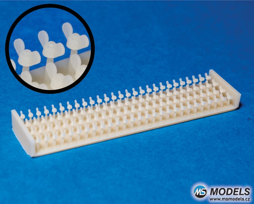 Křídlové matice 1,2mm - Resinové díly