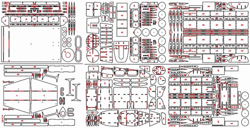 PZL LaLa-1 - Laserové doplňky - kostra