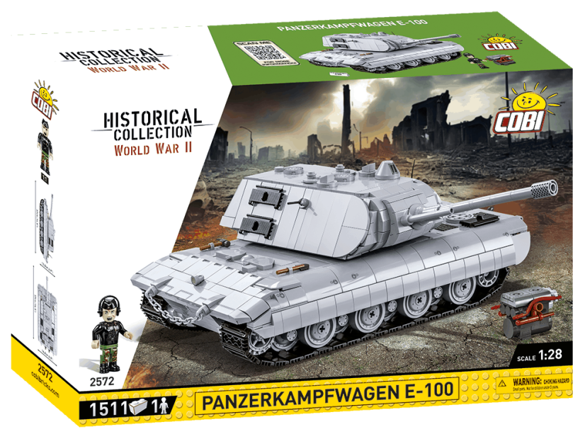 Panzerkampfwagen E-100 WWII - Plastová stavebnice COBI