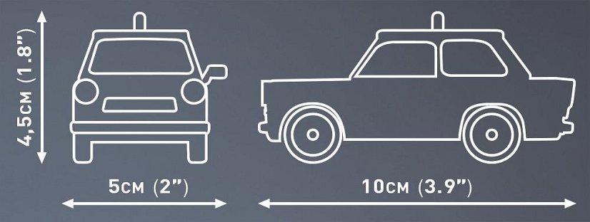 Trabant 601 - Polizei - COBI plastic kit