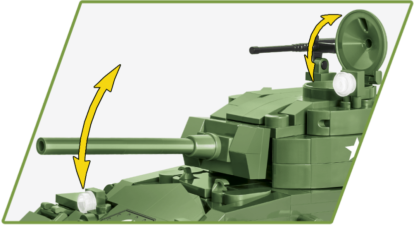 M24 Chaffee WWII - Plastová stavebnica COBI