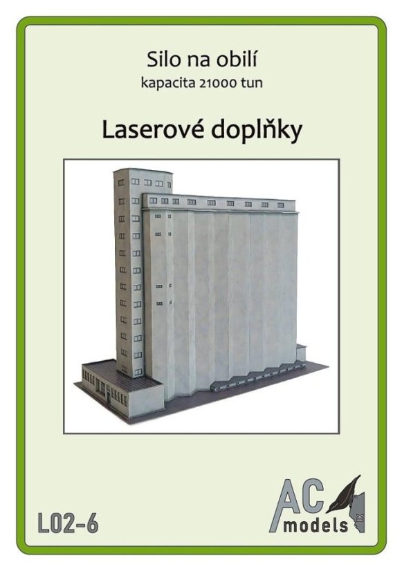 Silo na obilí - Laserové doplňky - kostra, detaily