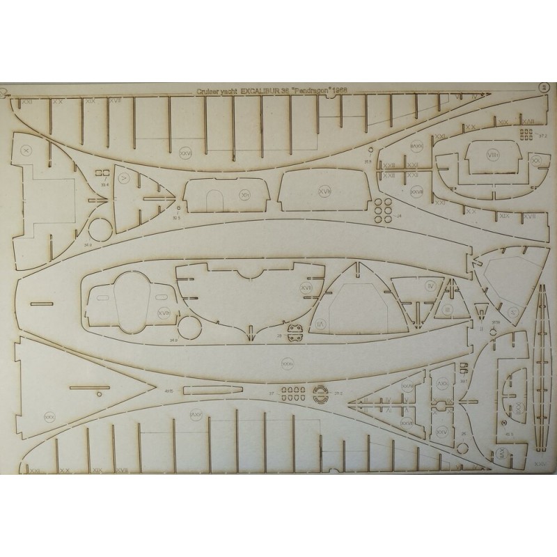 Excalibur 36 - Pendragon - Laserové doplňky - kostra