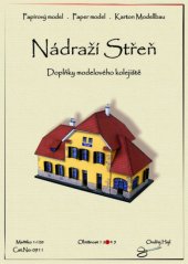Railway station Stren - Paper model