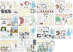 Pohlednice sada 15 v 1