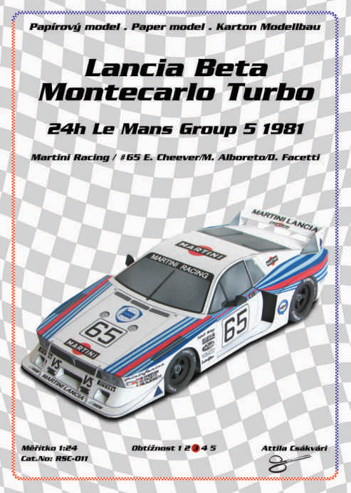 Závodní vůz Lancia Beta Montecarlo Turbo