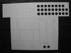 Lehký tank T-80 - Laserové doplňky - kostra, díly kol