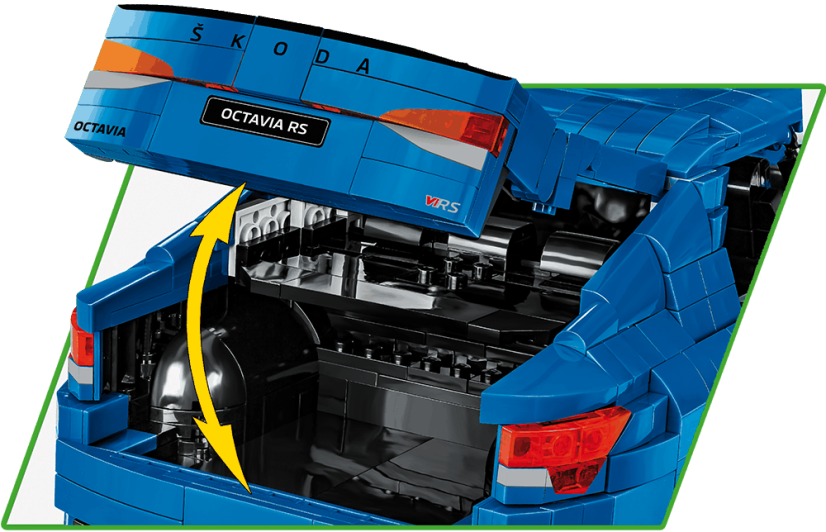 Škoda Octavia IV RS, 1:12 - Plastová stavebnice COBI