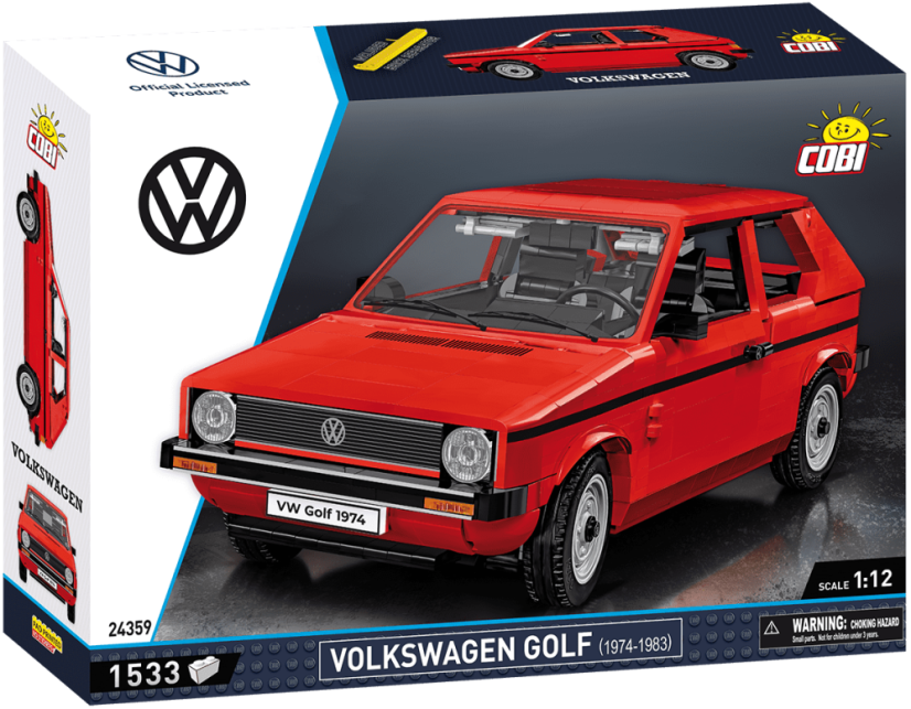 Volkswagen Golf 1974, 1:12 - Plastová stavebnice COBI