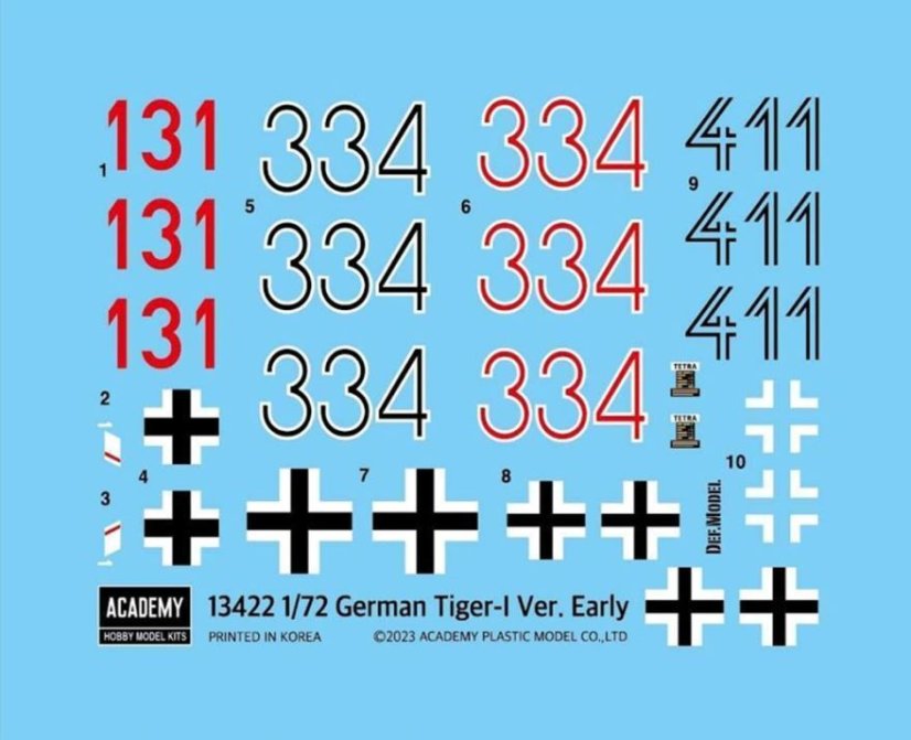 German Tiger I Ver. Early 1/72