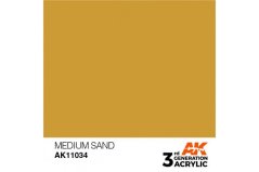 Akrylová farba AK Interactive AK11034 Medium Sand (stredne piesková, 17 ml)