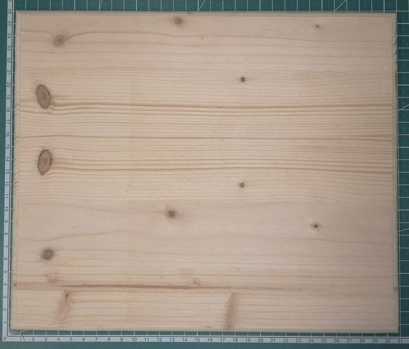 Drevená podložka pod model - Obdĺžnik 25 x 30 cm