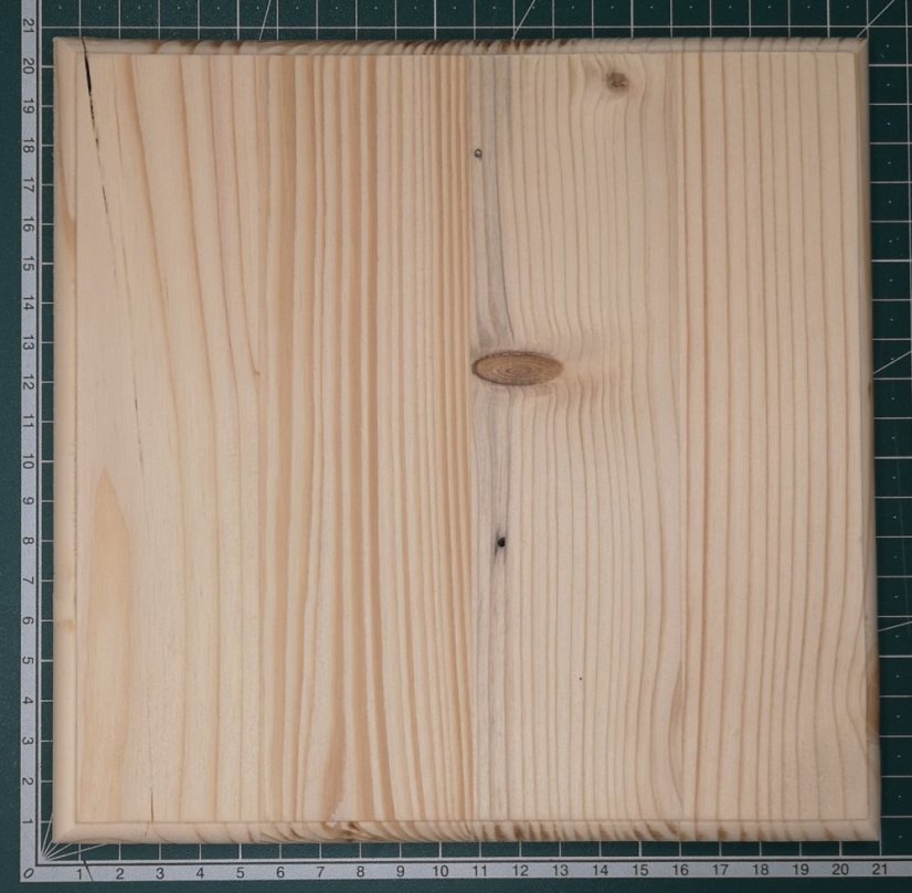 Dřevěná podložka pod model - Čtverec 20 x 20 cm