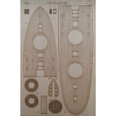USS Roanoke - Laserové doplňky - dřevěná paluba