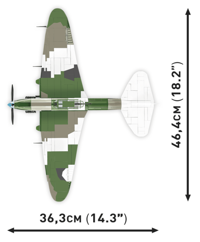 Iljušin IL-2 1943 WWII - Plastová stavebnice COBI