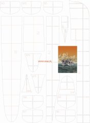 Torpédoborec Mutsuki - Laserové doplnky - kostra