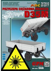 Poľnohospodársky príves D35M - Laserové doplnky - kostra, diely kolies, detaily, dezény