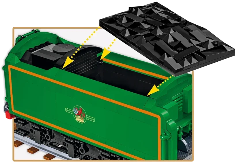 Britská parní lokomotiva Flying Scotsman - Plastová stavebnice COBI