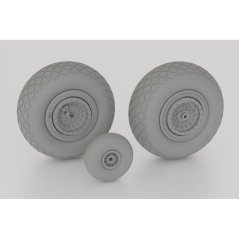 Boeing B-17G Flying Fortress - plastové kolesá